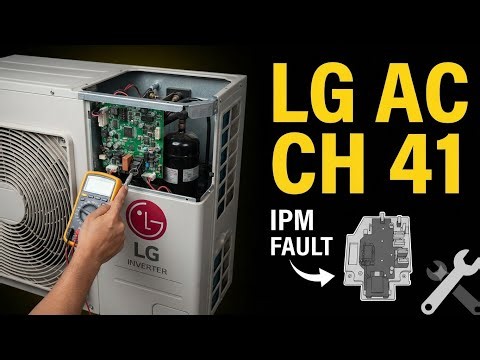 LG Inverter AC Error Code CH 41 | Solution & Meaning | CH41 Error Fix