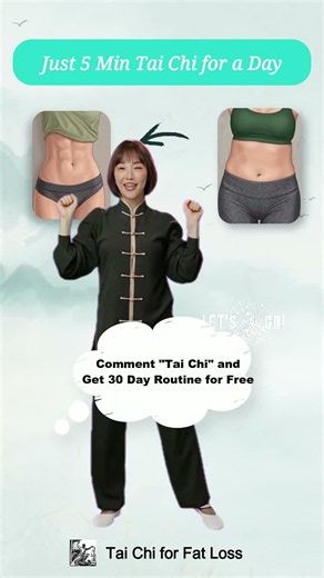 Just 5 Min Tai Chi for a Day #taichi #bellyfat