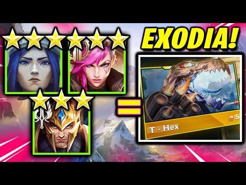 The T-HEX EXODIA! 🦖 3-Star Cait & Vi Re-Roll Guide | TFT Best Comps for Ranked I Set 16 Meta