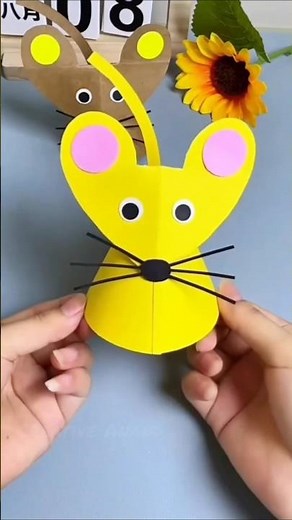 Amazing DIY Paper Mouse Idea 🐭 | Easy School Project Crafts (Best for students)