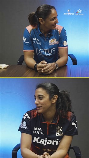 Star Sports India on Instagram: "Smriti and Harman take on How Well Do You Know Each Other? serving laughs, camaraderie, and unfiltered moments off the field. 💙❤️ Because beyond rivalries and scorecards, it’s these human moments that give sport its soul. Watch them in Match 1 of #TATAWPL 👉#MIvRCB | FRI, 9 JAN, 6:00 PM"