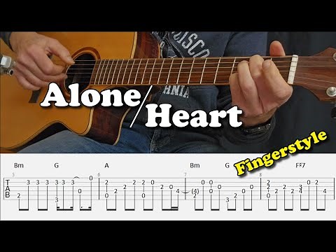 Alone - Heart - Fingerstyle Guitar Lesson I Tabs and Chords