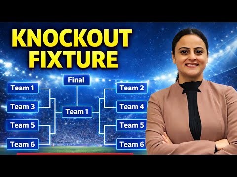 How to Draw Fixtures (Knockout Even Teams)Management of Sporting Events for Class 12CBSE 2025-26