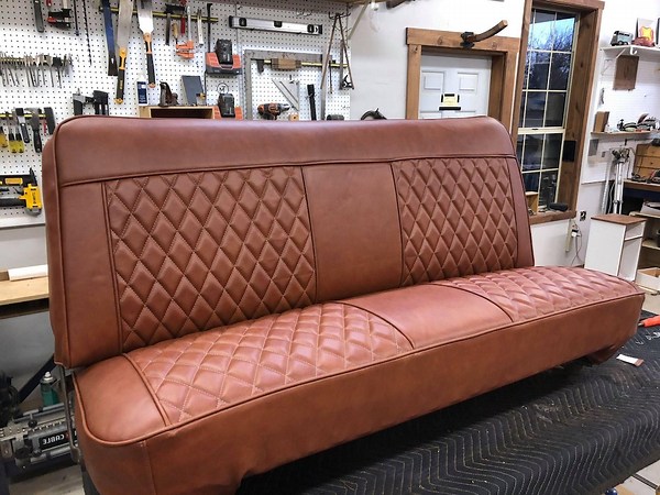 Classic Truck Bench Seat Upholstery Kit | Custom-fit Cover for Chevy C10, Ford F100, Dodge D100 | "the Real Mccoy" | Handmade in the USA - Etsy