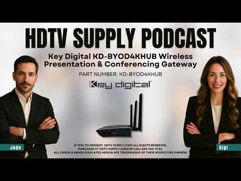 Key Digital KD-BYOD4KHUB Wireless Presentation & Conferencing Gateway