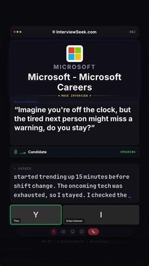 Microsoft Interview Question: Stay or Leave on a Safety Warning?