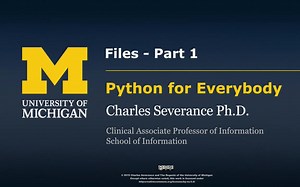 【py4e】7.1 - Files Coursera 专项课程 2020 （英文字幕）