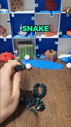 3D Printed Articulated Snake #3dprinting #3dprinted #asmr #articulated #snake