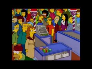 The Simpsons - Homer does last minute shopping on Christmas Eve
