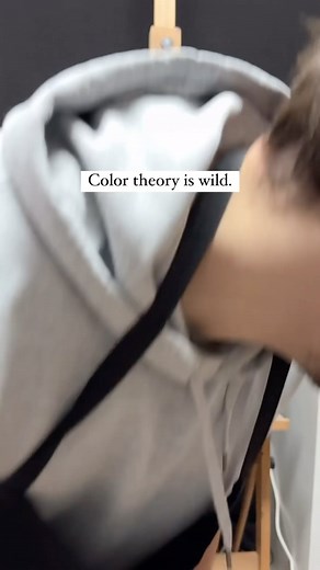 Color is the coolest! It’s still mind blowing to me how colors work 🤯 #art #painting #inverted #melke1 | Carson Rodizio