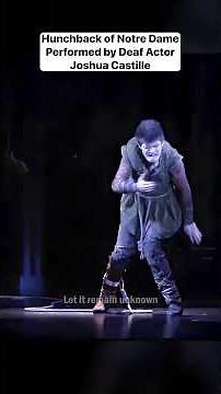 @joshuacastille performing Out There from The Hunchback of Notre Dame