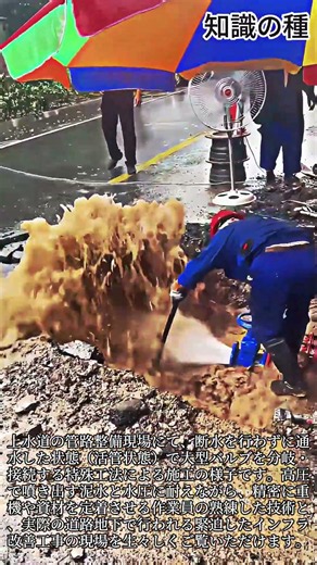 断水なしで進める道路下の生活水道管バルブ接続作業 #Waterpipe #Plumbing #Infrastructure #Construction #Repair