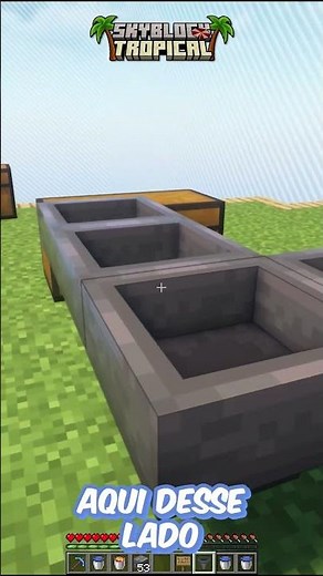 APRENDA COMO CONSTRUIR UM GERADOR DE MINÉRIOS NESTE SERVIDOR DE SKYBLOCK #novoserver #minecraft