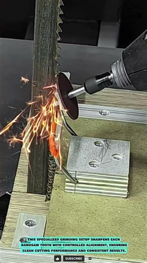 Special Grinding Tool for Restoring Bandsaw Teeth #innovationtools