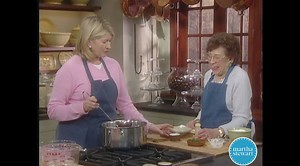 Easter is a time for celebration and tradition. In this clip from the show, Martha and her mom make bowls of her favorite holiday dish, a delicious borscht. http://ow.ly/nvGt30jfieC | Martha Stewart
