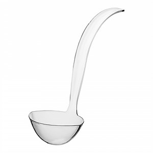Visions 5 oz. Clear Disposable Plastic Ladle - 48/Case