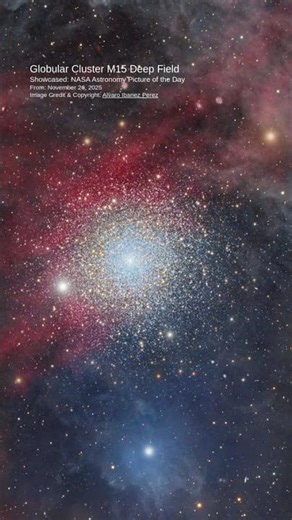Stars swarmed densely in the ancient heart of cluster M15 #NASA #Astronomy #Cosmos