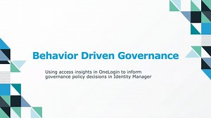Behavior Driven Governance Demo Video