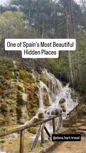 Watch Water Flow Directly From These Cliffs 🇪🇸 #spain #nature #travel