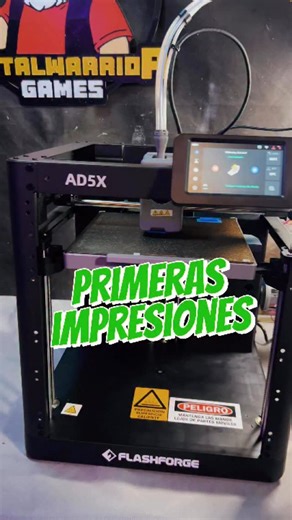 3.9K views · 59 reactions | En 20 minutos la tenía funcionando!! Flashforge AD5X Muy fácil de armar, configurar e imprimir! Déjame en los comentarios que te gustaría que imprima en multicolor. ❇️Conseguila en @tiendaranko 5% OFF usando el cupón: metal #3dprinting #impresion3d #flashforge #ad5x #metalwarrior | Metalwarrior Games | Facebook