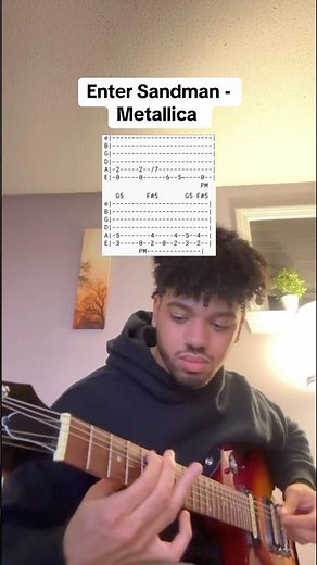 How to play Enter Sandman by Metallica! #guitar #guitartutorial #metallica #entersandman