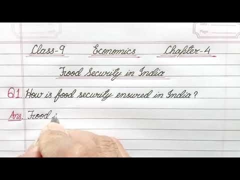 How is food security ensured in India? / Class 9 / Economics / Chapter 4 / Social Science / NCERT