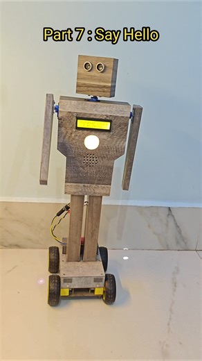 Arduino DIY Humanoid Robot |Part 7 - Say hello || Arduino project #arduino #robot
