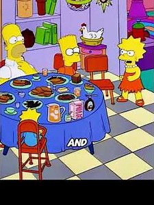 Lisa pushed Homer's roast pig down the hillside #thesimpsons #simpsons #shorts #shortsfeed #cartoon