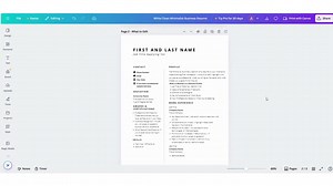 Minimalist Resume Template: Modern CV Design for Word & Canva (digital Download) - Etsy
