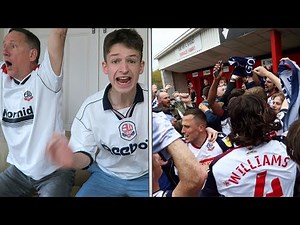 THE MOMENT BOLTON SECURE PROMOTION to LEAGUE ONE vs Crawley