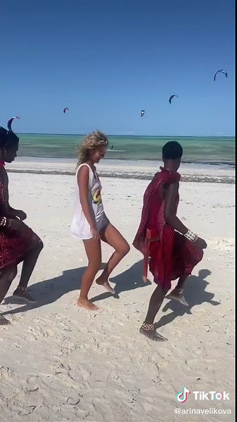 Traditional African Dance on Paje Beach in Zanzibar