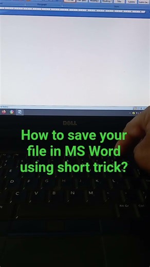 How to save your file in MS Word using short trick? #msword #save #Shorts