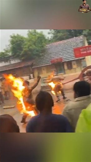 Behind The Secenes Man Fire Effect Making | Filmmaker ram