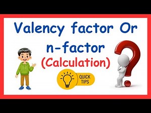 how to calculate the n-factor or valency factor | #chemclasses