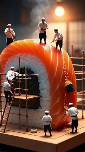 Micro men working there magic