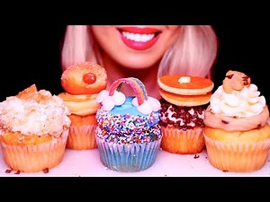 ASMR Extreme Cupcakes *Trying Fancy Desserts *No Talking