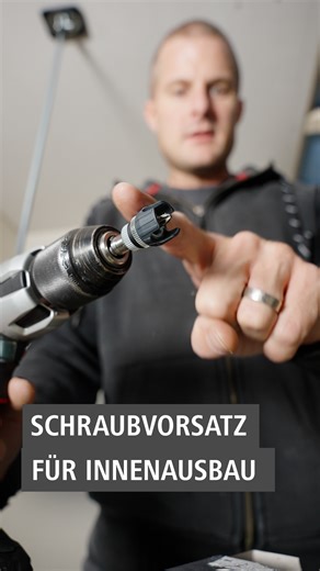 wolfcraft Germany on Instagram: "Unser guter Vorsatz fürs Jahr 2026: Der Schraubvorsatz für den Innenausbau! 😅🤘 Damit wird das tiefenbegrenzte Verschrauben von Gipskarton zum Selbstläufer! 🤙🛠️ 👉 mit Tiefenstopp für einstellbare Schraubtiefe, zum Verschrauben von Gipskarton mit der richtigen Eintauchtiefe 👉 Magnet hält die Schraube am Bit 👉 Kunststoffkappe bietet freie Sicht auf den Arbeitsbereich mit Bit und Schraube 🫵 Art. 4055000 . . . #wolfcraft #schraubvorsatz #innenausbau #renoviere