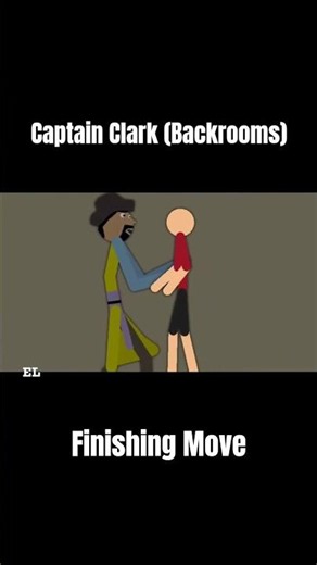 Captain Clark Finishing Move Backrooms Movie #shorts #animation #sticknodes