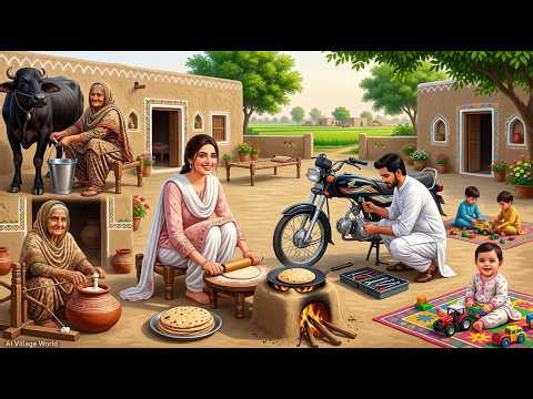 Simple Living in Pakistani Village 🌿 | Traditional Cooking, Family Routine & Peaceful Rural Life
