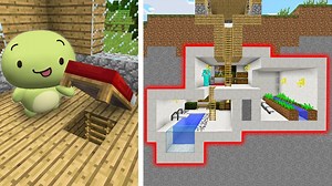 How To Build A Modern Secret Base in Minecraft!!