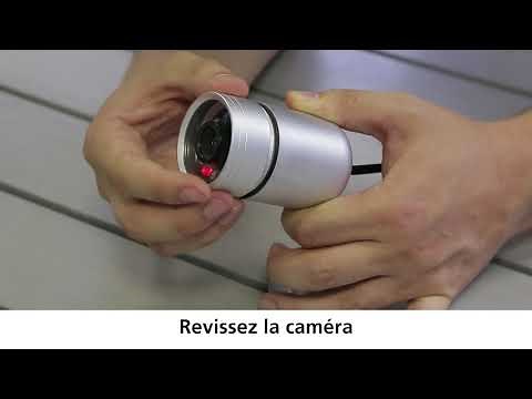 Installer la caméra factice métal avec led clignotante SMARTWARES Cs22dfr