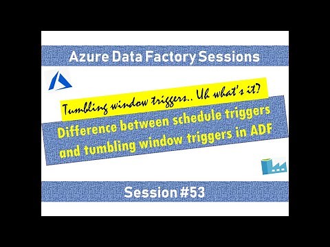 #53. Azure Data Factory - Differences between Schedule trigger and tumbling window trigger