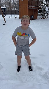 Everett’s snow angel challenge! | Zach Bedwell