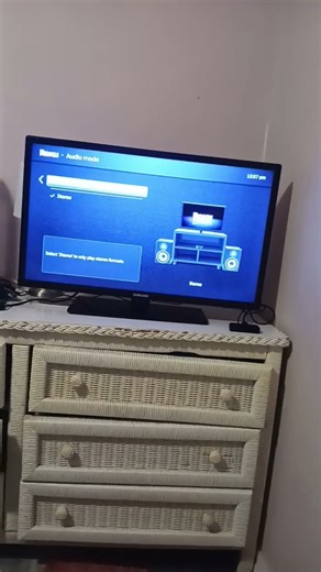 roku settings audio menu volume audio mode