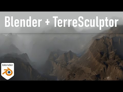 Mysterious Terrain with Blender and TerreSculptor [Free Workflow] | English
