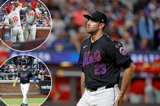Mets’ pitching crumbles in ugly loss to Phillies in second game of critical series