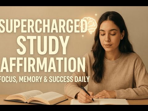 Aesthetic Daily Study Affirmation | Gentle Motivation for Focus & Memory