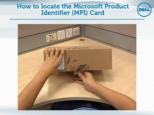 How to locate Microsoft Product Identifier (MPI) in my New Dell system