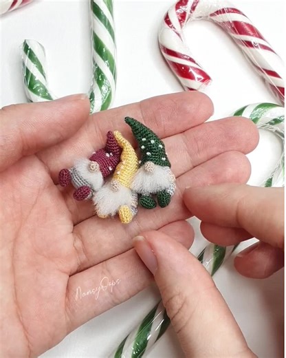 Crochet Micro Gnome Pattern | Easy Christmas Crochet Pattern | Mini Amigurumi Gift Idea - Etsy