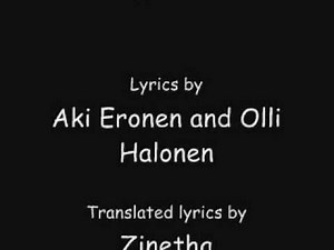 Disco: Levottomat tuulet (Restless winds) with both Finnish and English lyrics